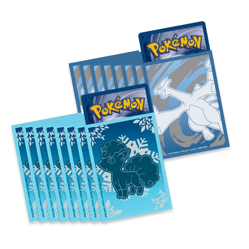 Silver Tempest: Pokémon Center Alolan Vulpix & Lugia Sleeves
