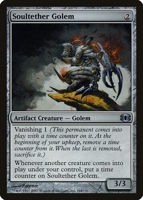 Soultether Golem Card Front