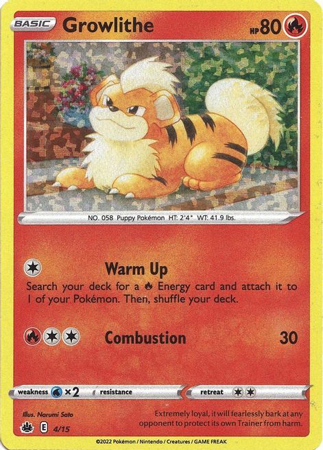 Growlithe Card Front