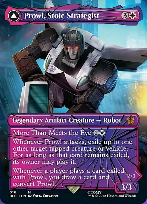 Prowl, Stoic Strategist // Prowl, Pursuit Vehicle Card Front