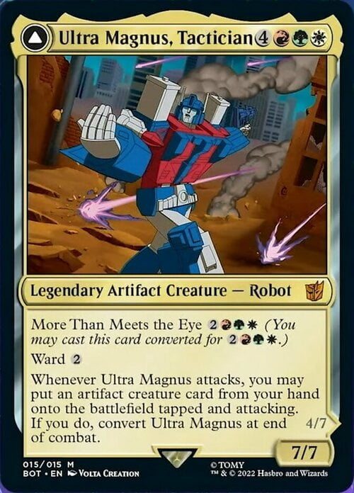 Ultra Magnus, Tactician // Ultra Magnus, Armored Carrier Card Front
