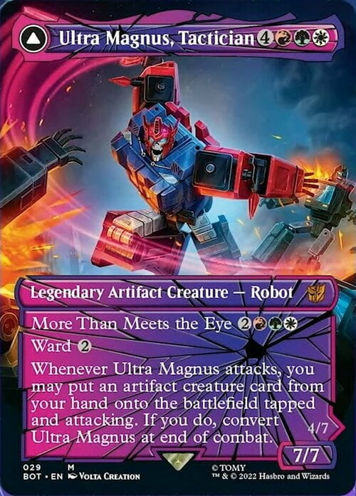 Ultra Magnus, Tactician // Ultra Magnus, Armored Carrier Card Front