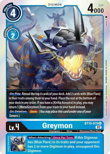 Greymon Card Front