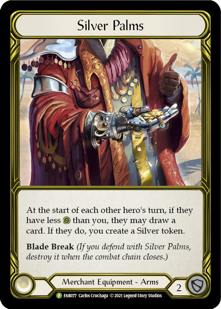 Silver Palms Card Front
