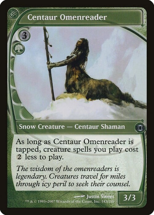 Centaur Omenreader Card Front