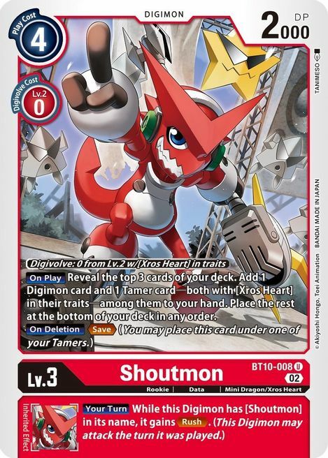 Shoutmon Card Front