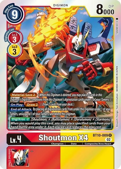 Shoutmon X4 Card Front
