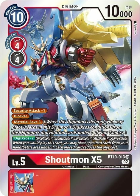 Shoutmon X5 Card Front