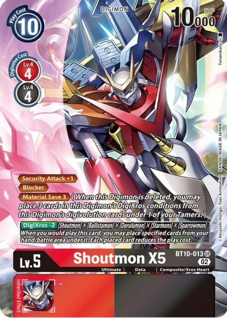 Shoutmon X5 Card Front