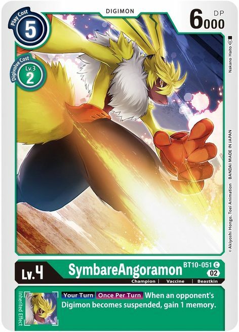 SymbareAngoramon Card Front