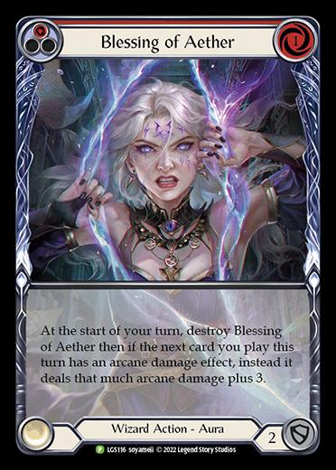 Blessing of Aether - Red Card Front