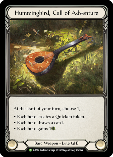 Hummingbird, Call of Adventure Card Front