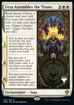Urza Assembles the Titans Card Front