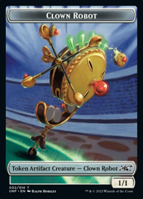 Clown Robot Card Front