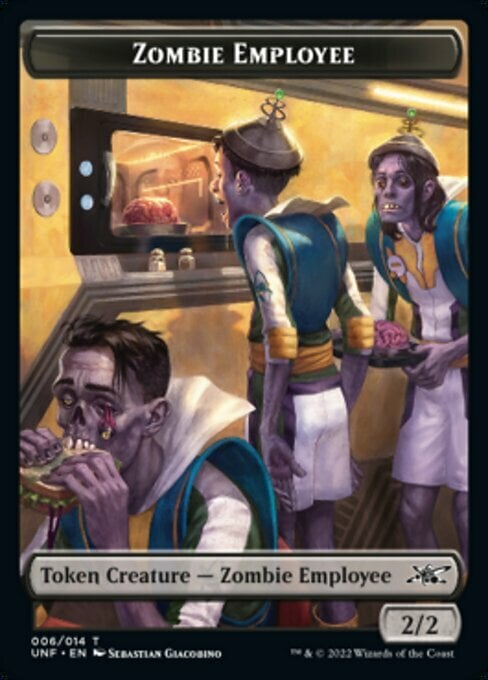 Zombie Employee Card Front