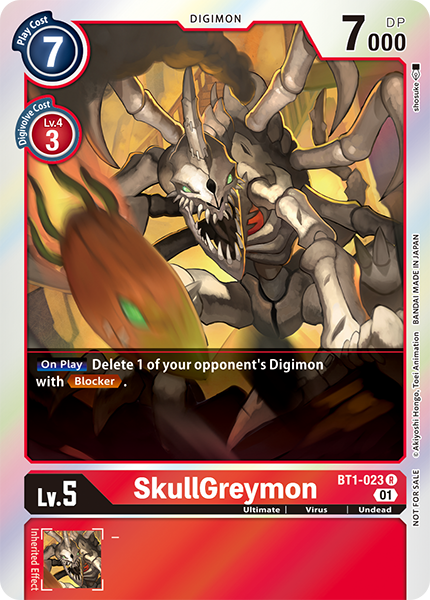 SkullGreymon Card Front