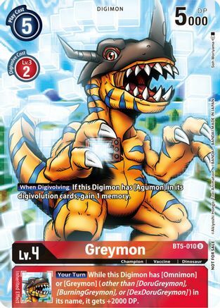 Greymon Card Front