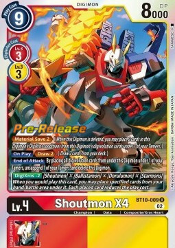 Shoutmon X4 Card Front