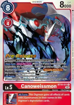 Canoweissmon Card Front
