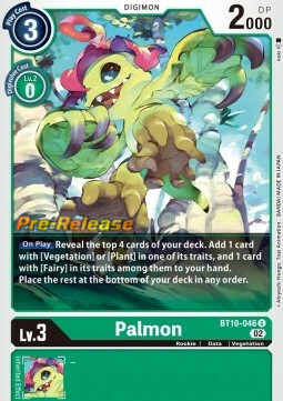 Palmon Card Front