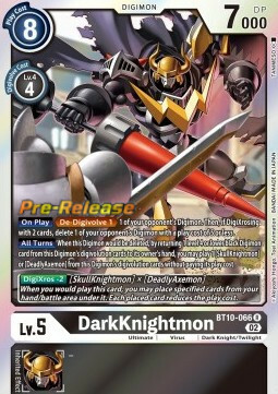 DarkKnightmon Card Front