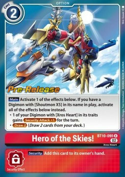 Hero of the Skies! Card Front