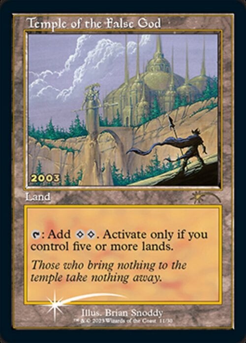 Temple of the False God Card Front