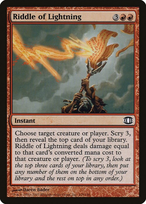 Riddle of Lightning Card Front