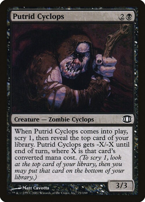 Putrid Cyclops Card Front