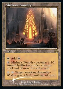 Mishra's Foundry Card Front
