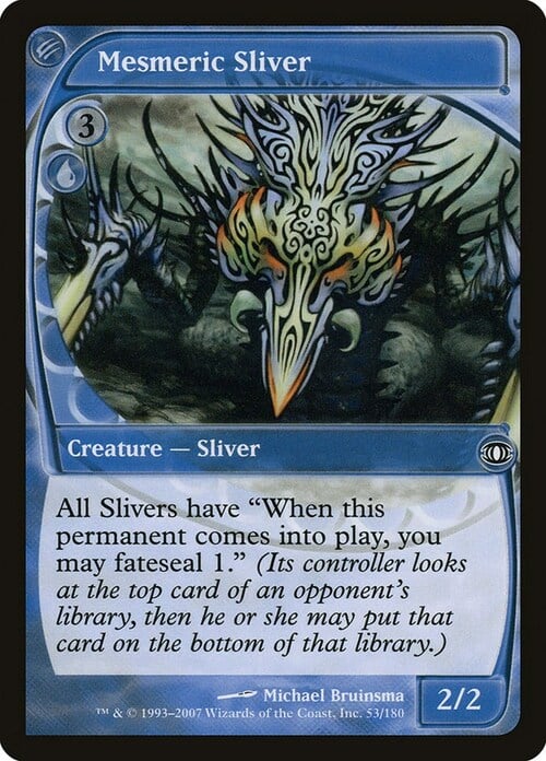 Mesmeric Sliver Card Front