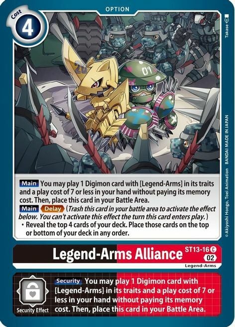 Legend-Arms Alliance Frente