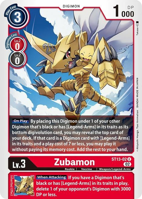 Zubamon Card Front