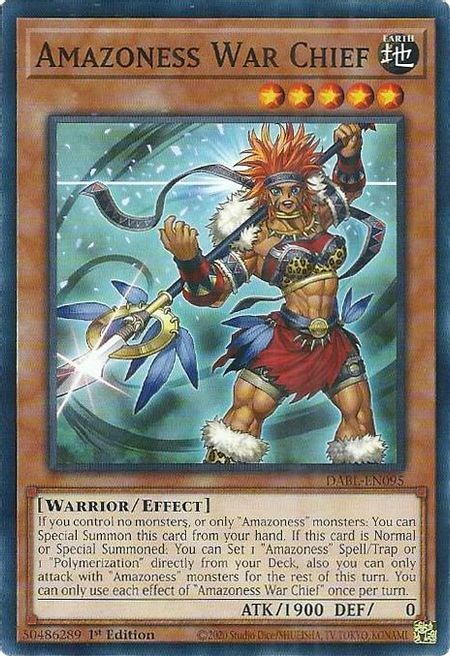Amazoness War Chief Card Front