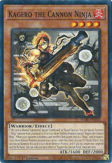 Kagero the Cannon Ninja Card Front