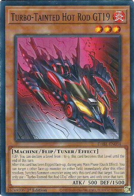 Turbo-Tainted Hot Rod GT19 Card Front
