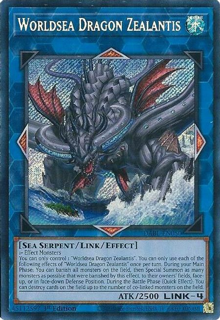Zealantis Drago del Mare del Mondo Card Front