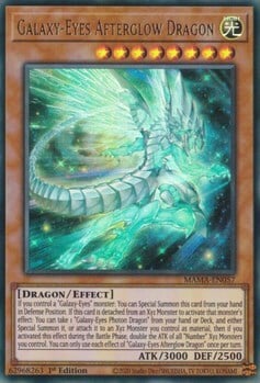 Galaxy-Eyes Afterglow Dragon Card Front