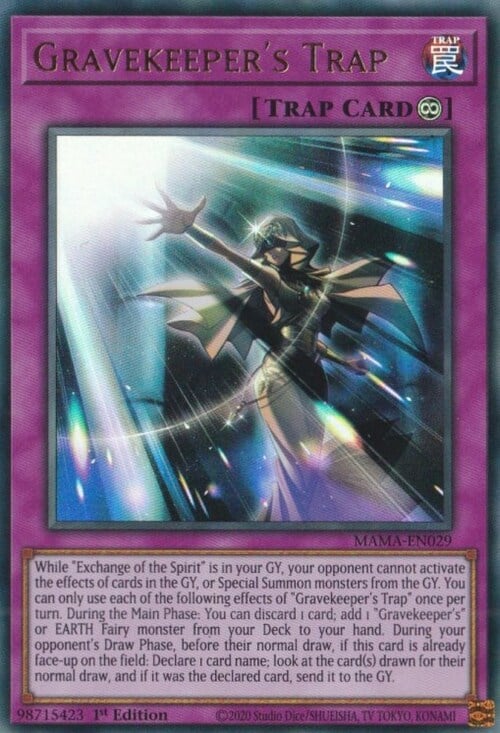 Gravekeeper's Trap Card Front