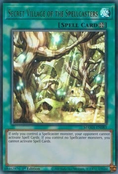 Secret Village of the Spellcasters Card Front