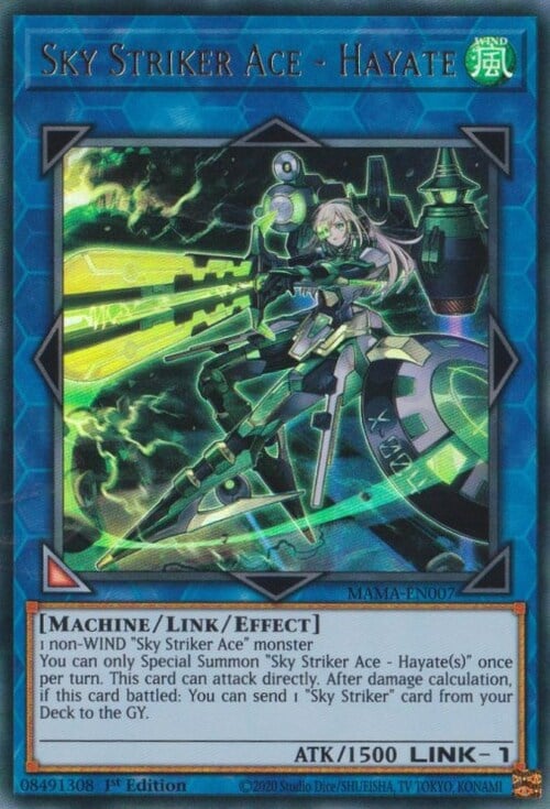 Sky Striker Ace - Hayate Card Front
