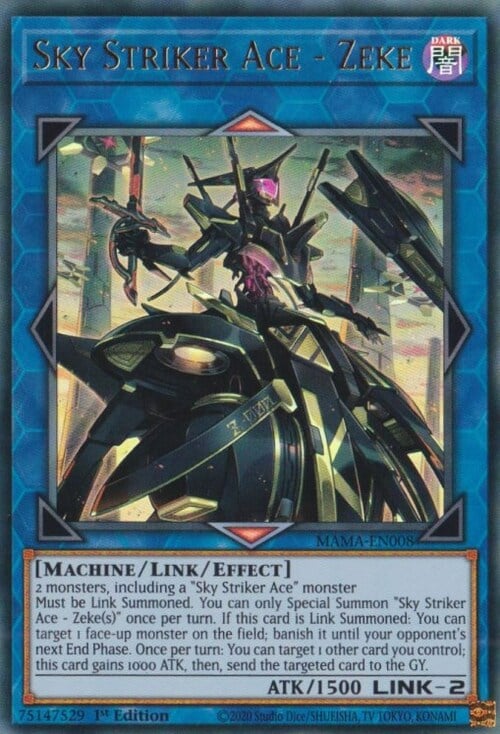 Sky Striker Ace - Zeke Card Front