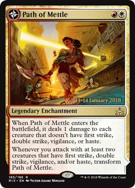 Path of Mettle // Metzali, Tower of Triumph Card Front