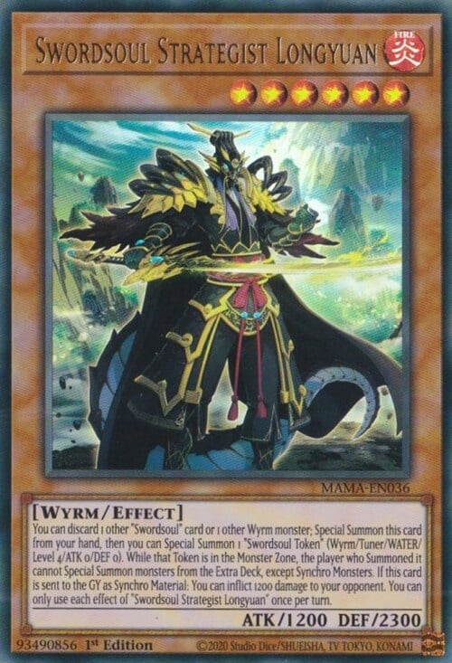 Swordsoul Strategist Longyuan Card Front
