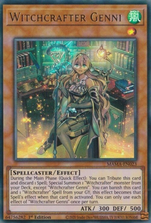 Witchcrafter Genni Card Front
