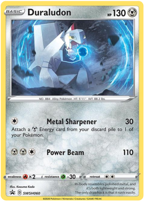 Duraludon [Metal Sharpener | Power Beam] Card Front