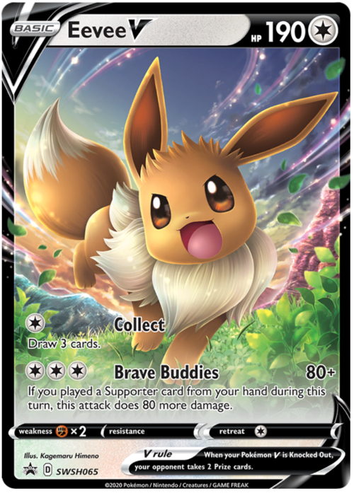 Eevee V [Collect | Brave Buddies] Card Front