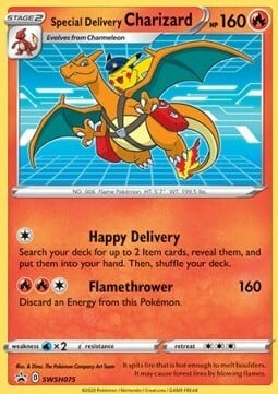 Special Delivery Charizard Card Front