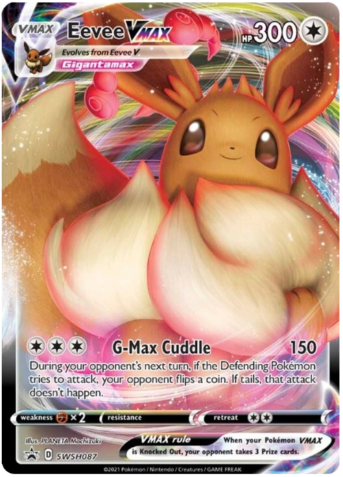 Eevee VMAX [G-Max Cuddle] Card Front