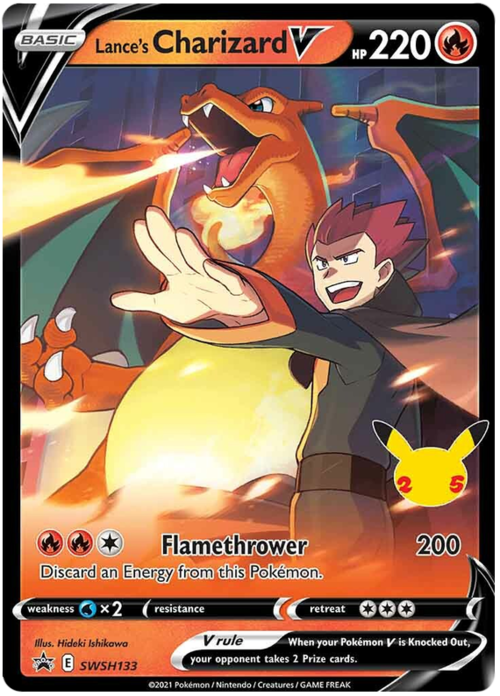 Lance's Charizard V Card Front
